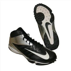 Nike Vapor Football Turf Shoes Cleats Men's Size 14.5 Black Silver 527879-010